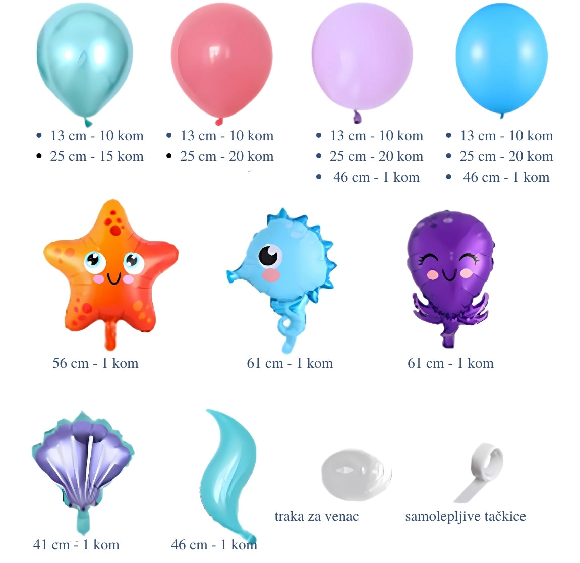 Under The Sea set balona