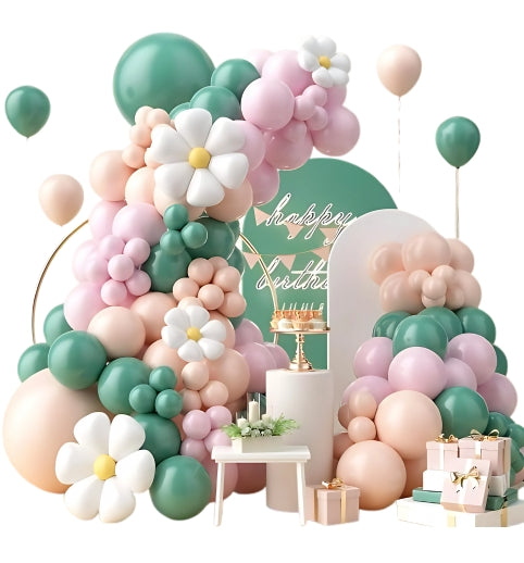 Cvetni set balona - zeleni