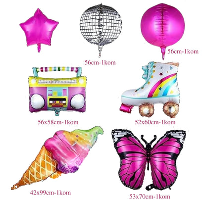 Pink leptir set balona