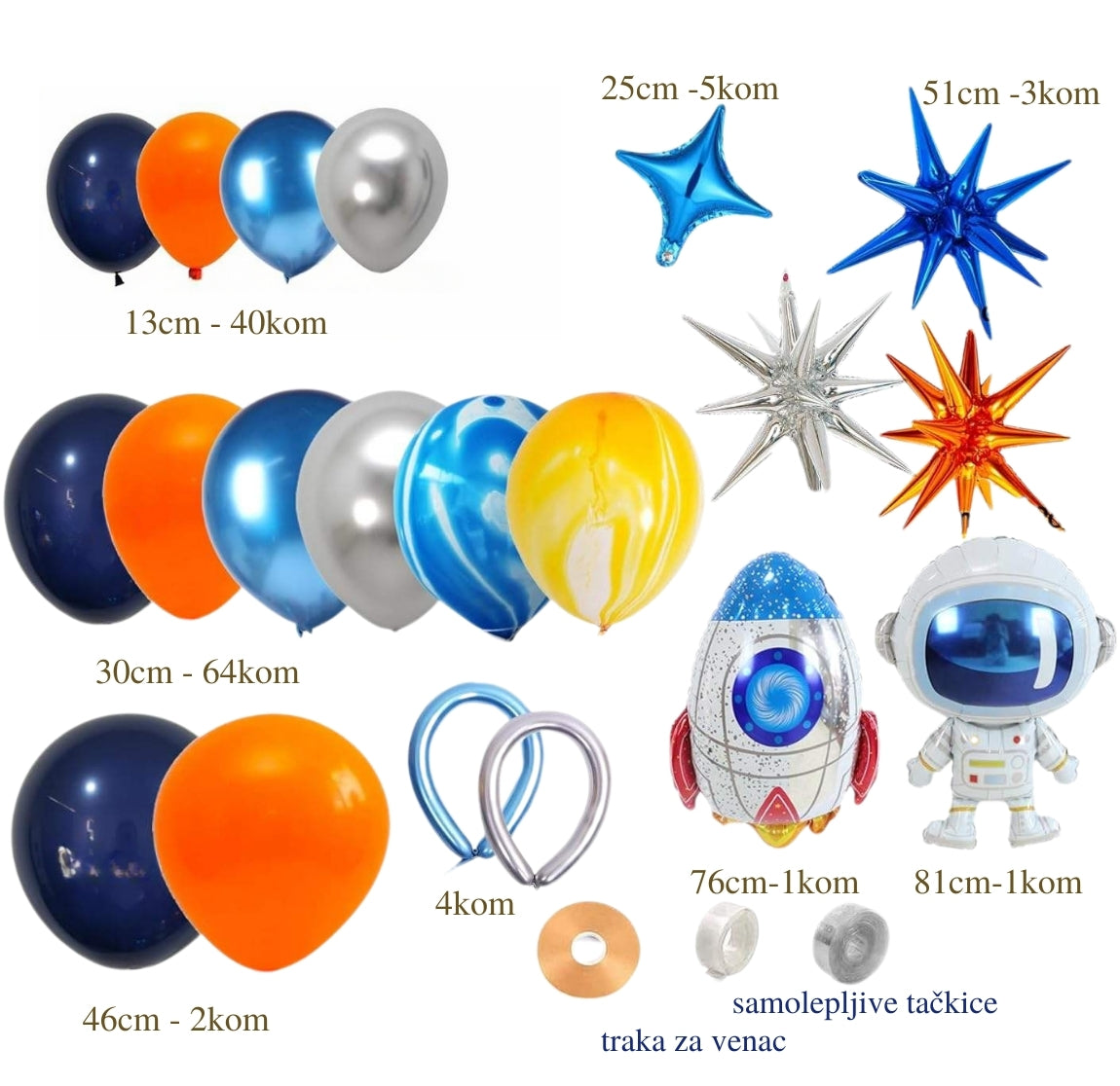 Astronaut set balona