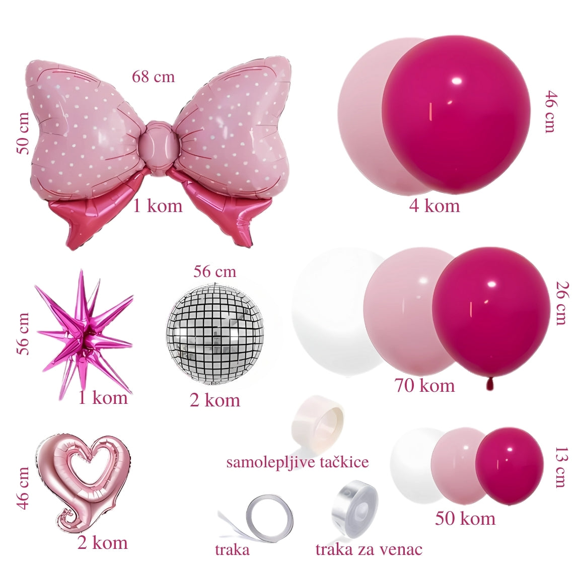 Rozi disco set balona