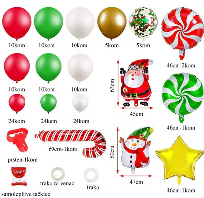 Novogodišnji set balona