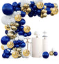 Plavo zlatni set balona