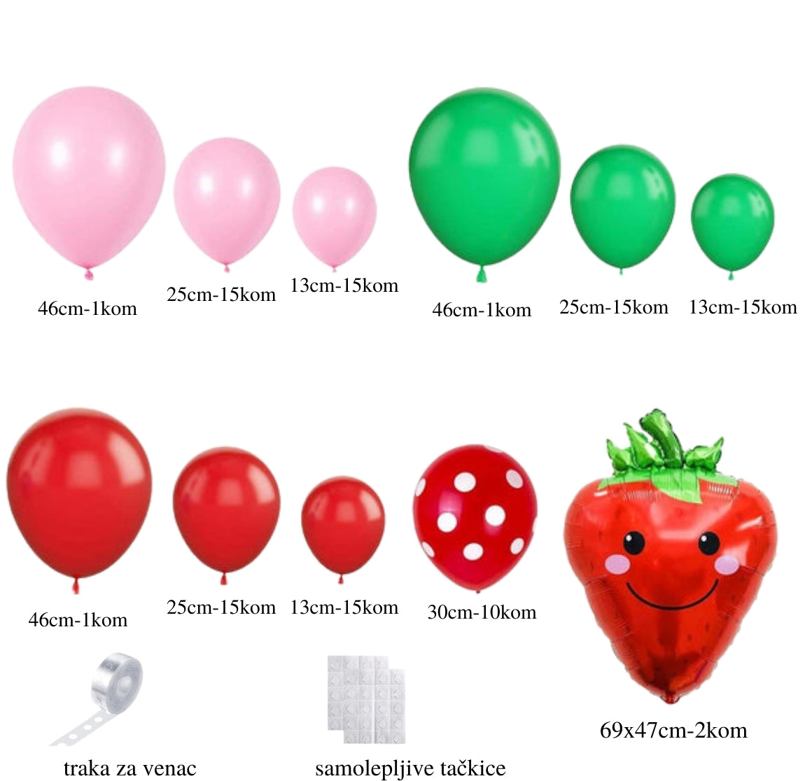 Jagodica set balona