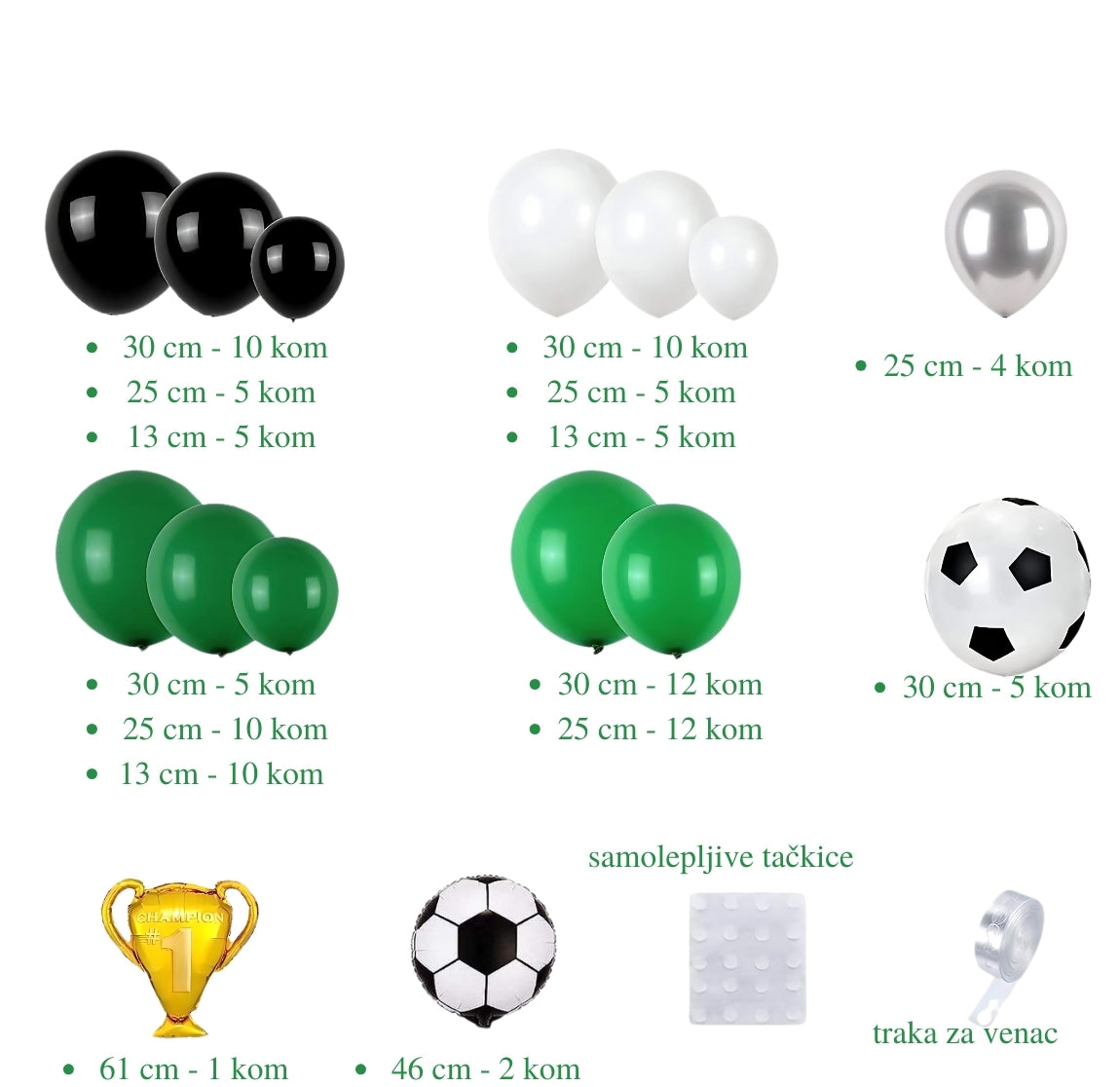 Fudbalski set balona