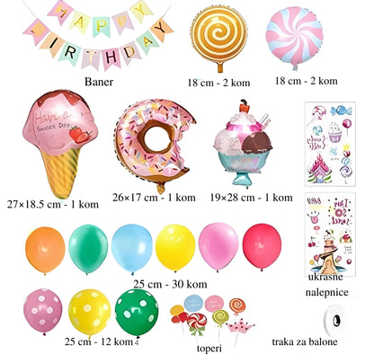 Set balona - Slatkiši