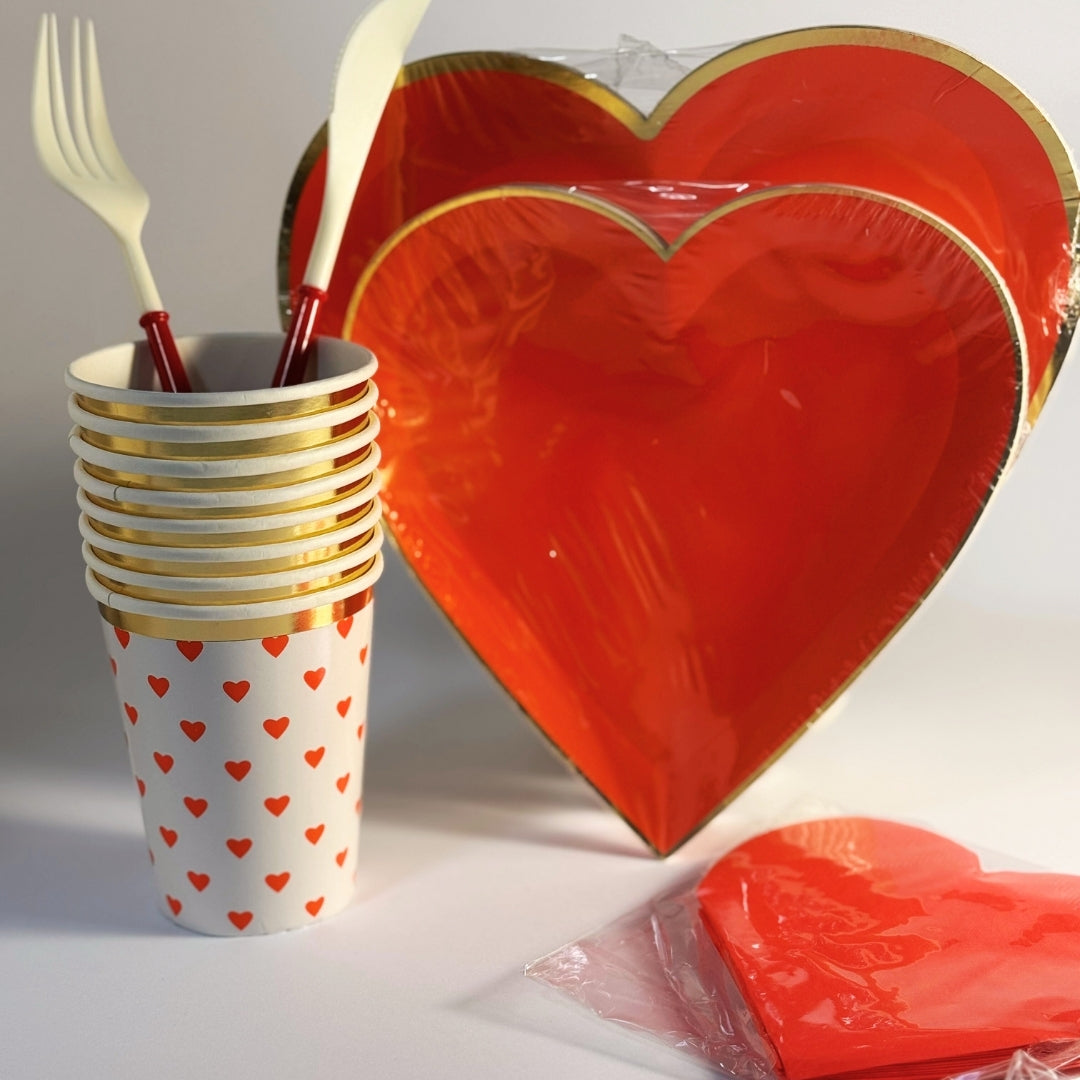 Crveno srce party set
