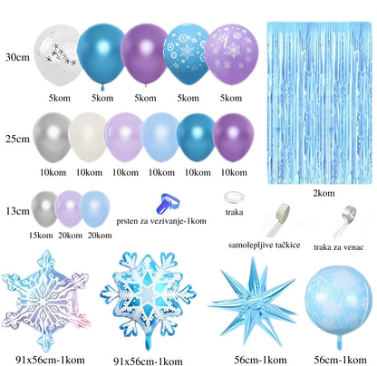Snežni set balona Elsa