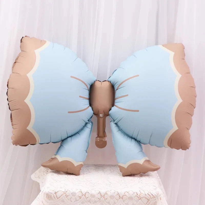 Pastelno plava mašna balon 91cm